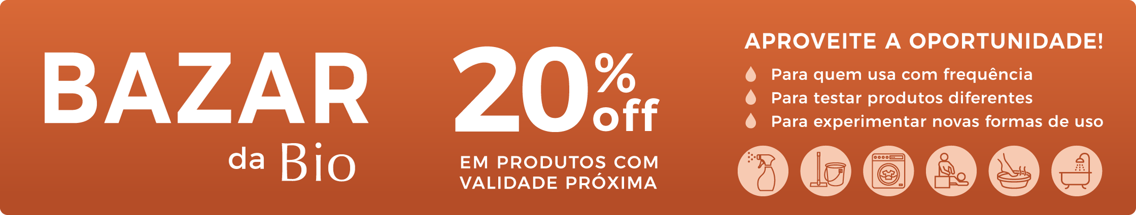 Bazar da Bio — produtos com validade próxima
